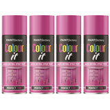 4X Paint Factory Perfect Pink Gloss Spray Paint 400ml