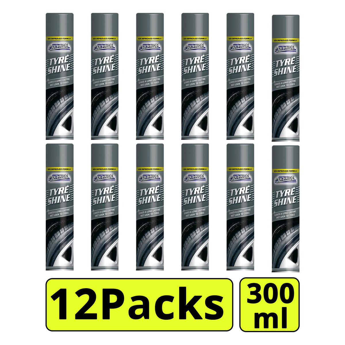 12X - Tyre Shine 300ml