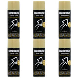 6X Canbrush C6 Royal Ivory Spray Paint 400ml