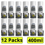 12X - Gloss White Car Spray 400ml