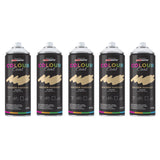 5X Golden Harvest RAL 080 80 40 Satin Spray Paint 400ml