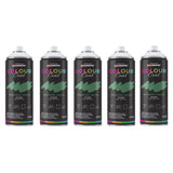 5X Meadow Green RAL 140 50 50 Gloss Spray Paint 400ml