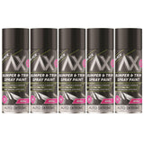 5X Auto Extreme Bumper & Trim Black Spray Paint 400ml