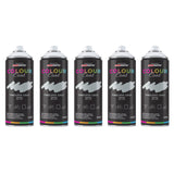5X Timeless Grey RAL 7035 Satin Spray Paint 400ml