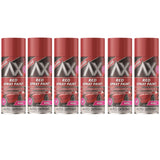 6X Auto Extreme Red Gloss Spray Paint 400ml