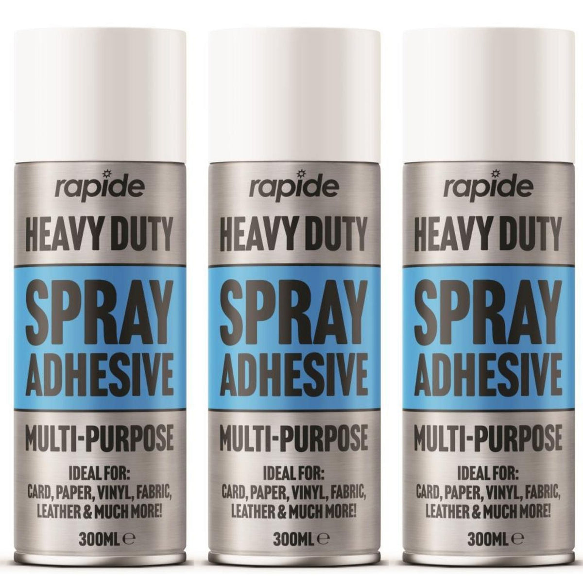 3X - Rapide Heavy Duty Spray Adhesive Glue 300ml