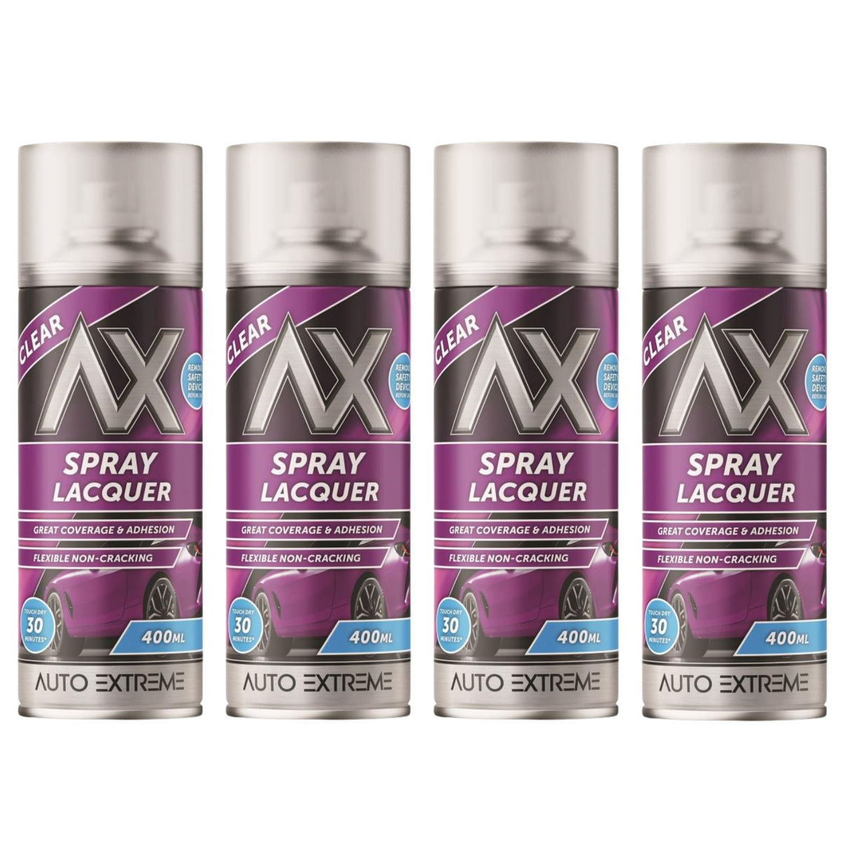 4X Auto Extreme Clear Lacquer Spray 400ml