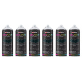 6X Midnight Black RAL 9005 Gloss Spray Paint 400ml
