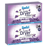 2X - Swirl Tumble Dryer Sheets Lavender 35Pk