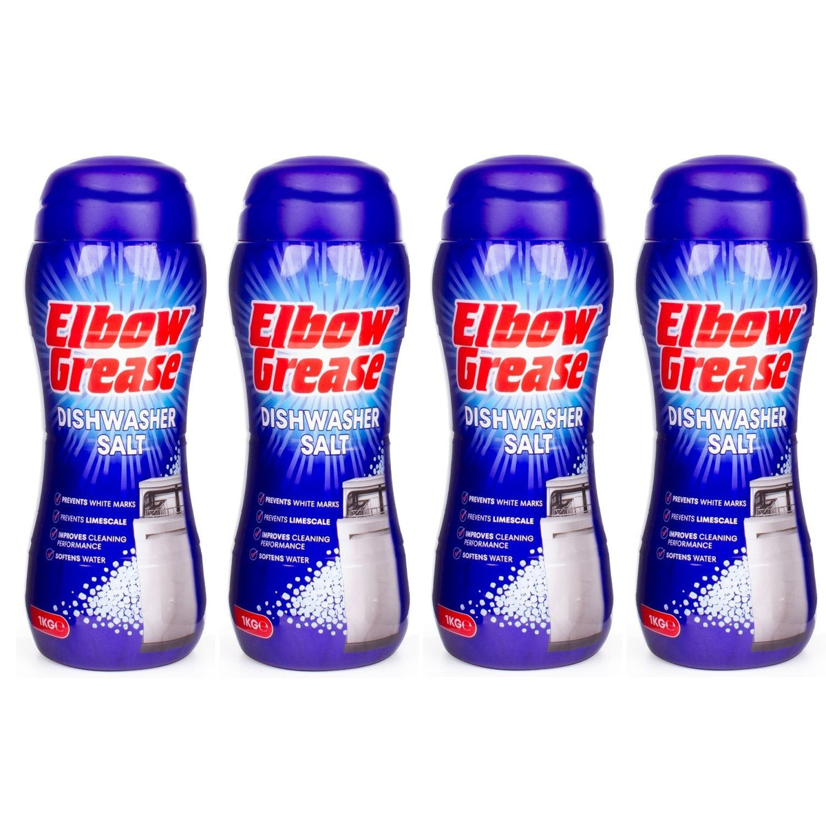 4X - Elbow Grease Dishwasher Salt 1Kg