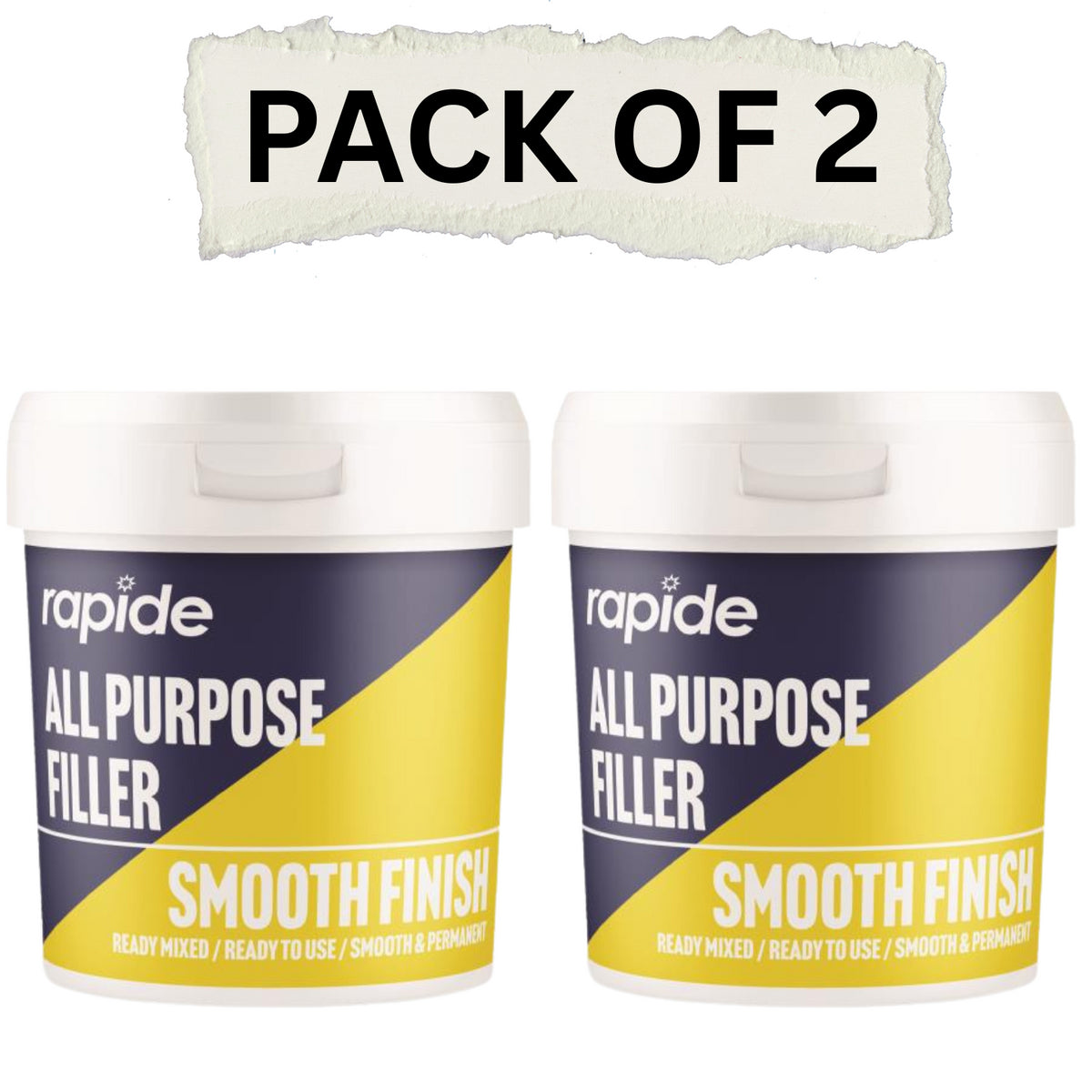 2X All Purpose  Filler White Smooth  For Gap Walls Interior Exterior Use 470g