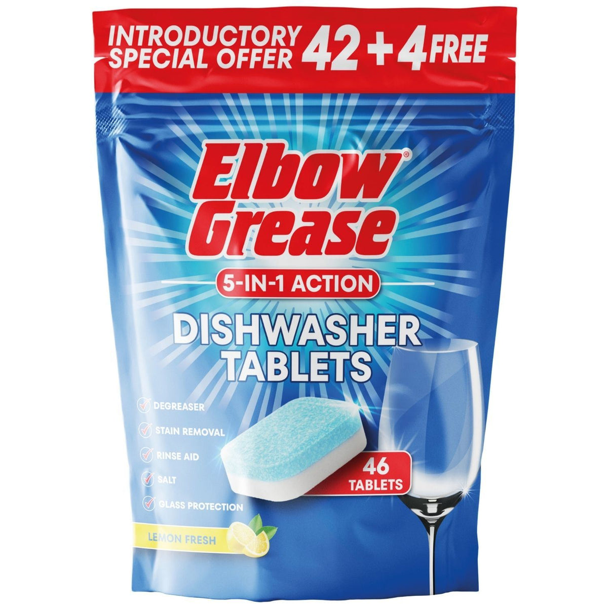 1X - Elbow Grease Dishwasher Tablets 46Pk