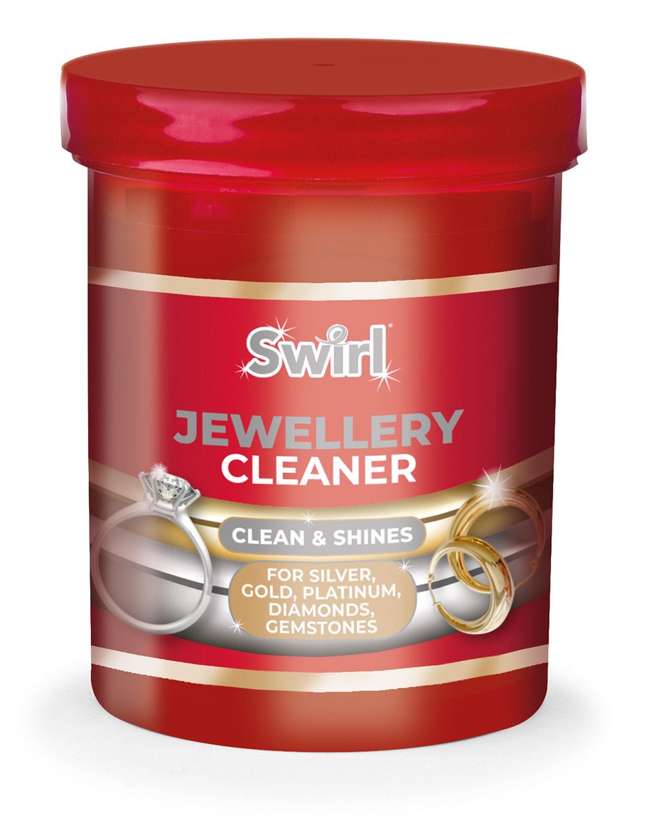 1X Swirl Liquid Jewellery Cleaner With Basket Cleans & Shines 145ml