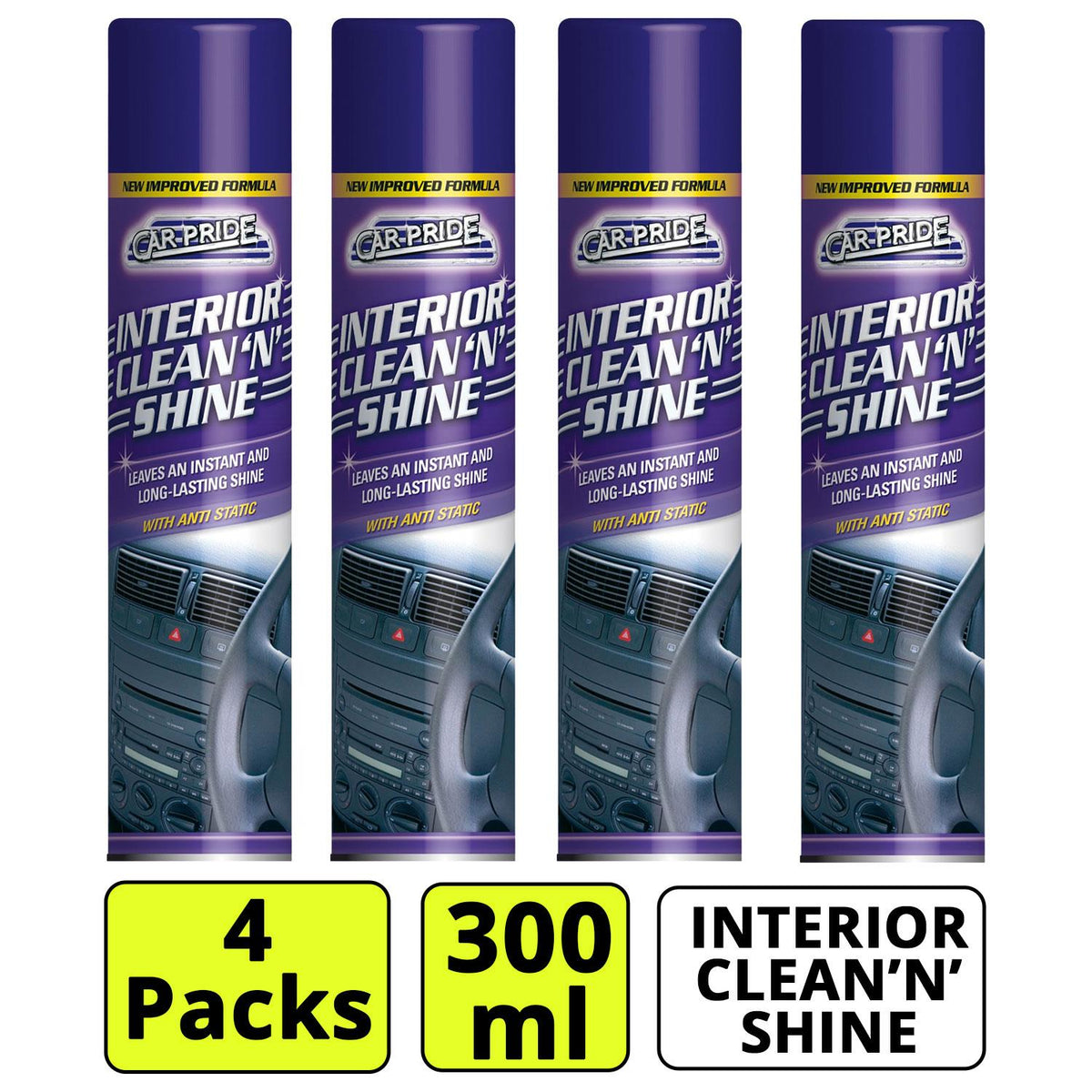 4X - Interior Clean & Shine 300ml