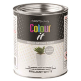 24X - Paint Factory Brilliant White Gloss Tin Paint 300ml