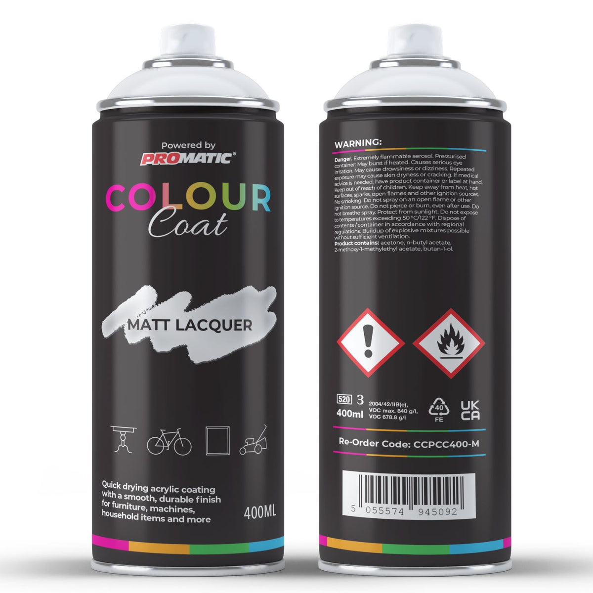 Clear Coat Clear Matt Spray Paint 400ml