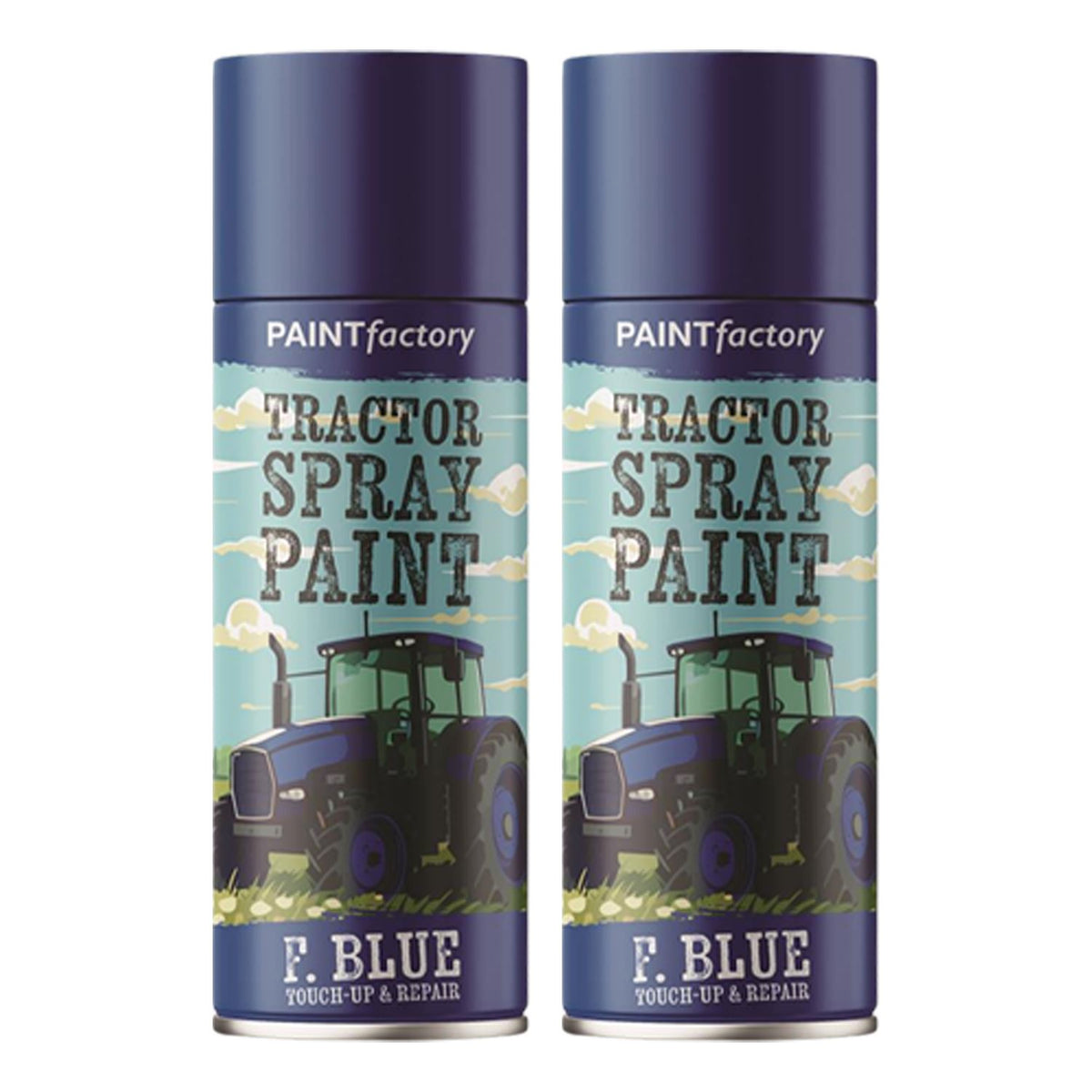 2X - Tractor Spray Paint Ford Blue 400ml Spray Paint