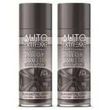 2X Auto Extreme Gun Metal Grey Spray Paint 400ml Spray Paint