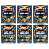 6X Hammerite Hammered Dark Green Paint 750ml Tin Paint