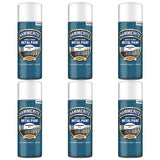 6X Hammerite Hammered White Spray Paint 400ml Spray Paint