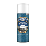 Hammerite hammered white spray paint for smooth metal surfaces with rust protection