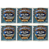 Hammerite Direct to Rust Metal Paint in Six Tins for Long-Lasting Protection and Durability