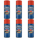 6X Hammerite Smooth Red Spray Paint 400ml Spray Paint