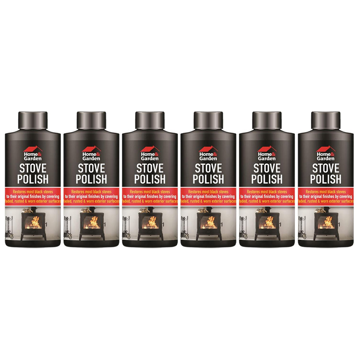 Home & Garden Stove Polish Spray 200ml for restoring and maintaining the finish of stoves