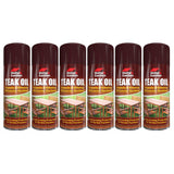 6X Home & Garden Teak Oil Spray 400ml Spray Paint