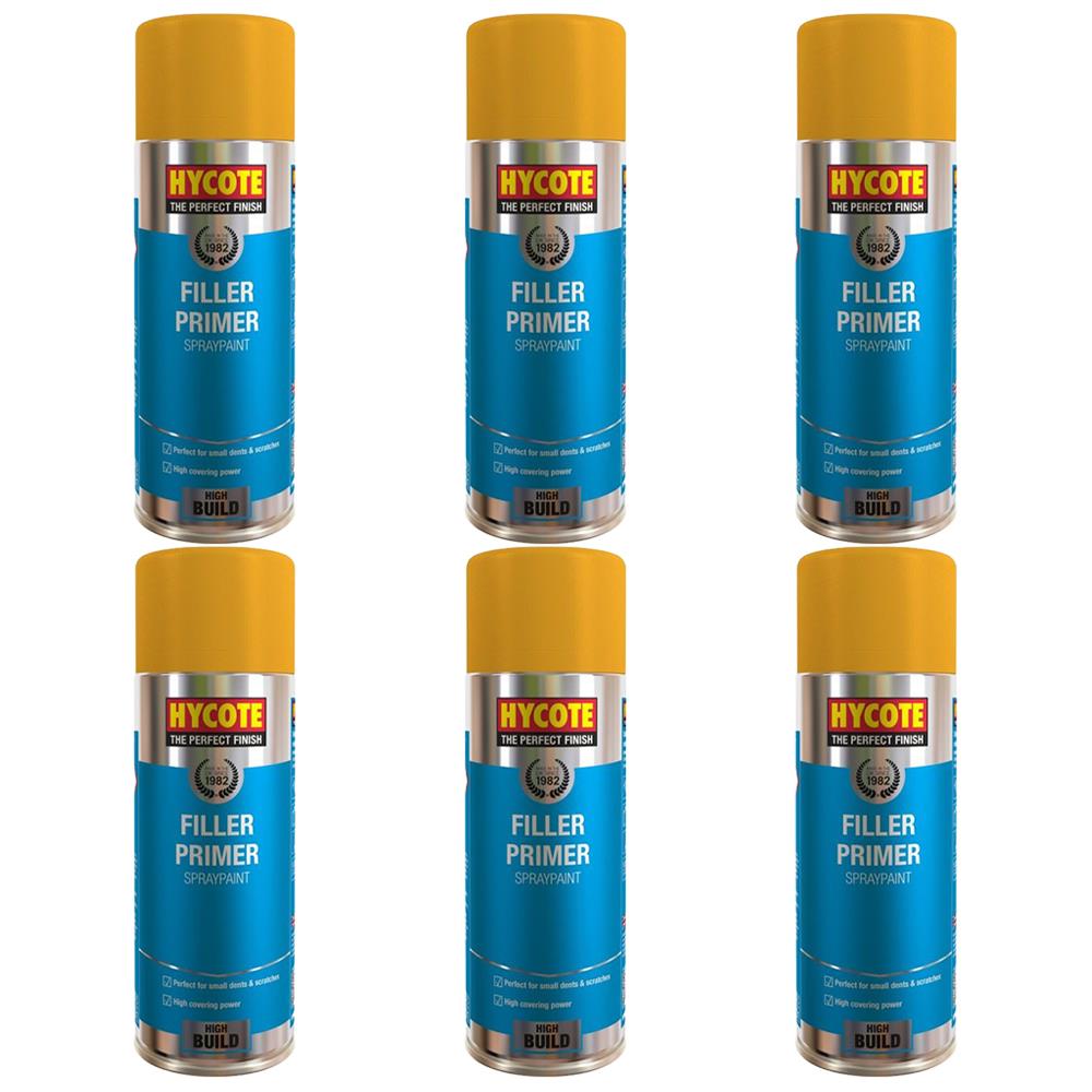 6X Hycote Filler Primer Spray 400ml Spray Paint