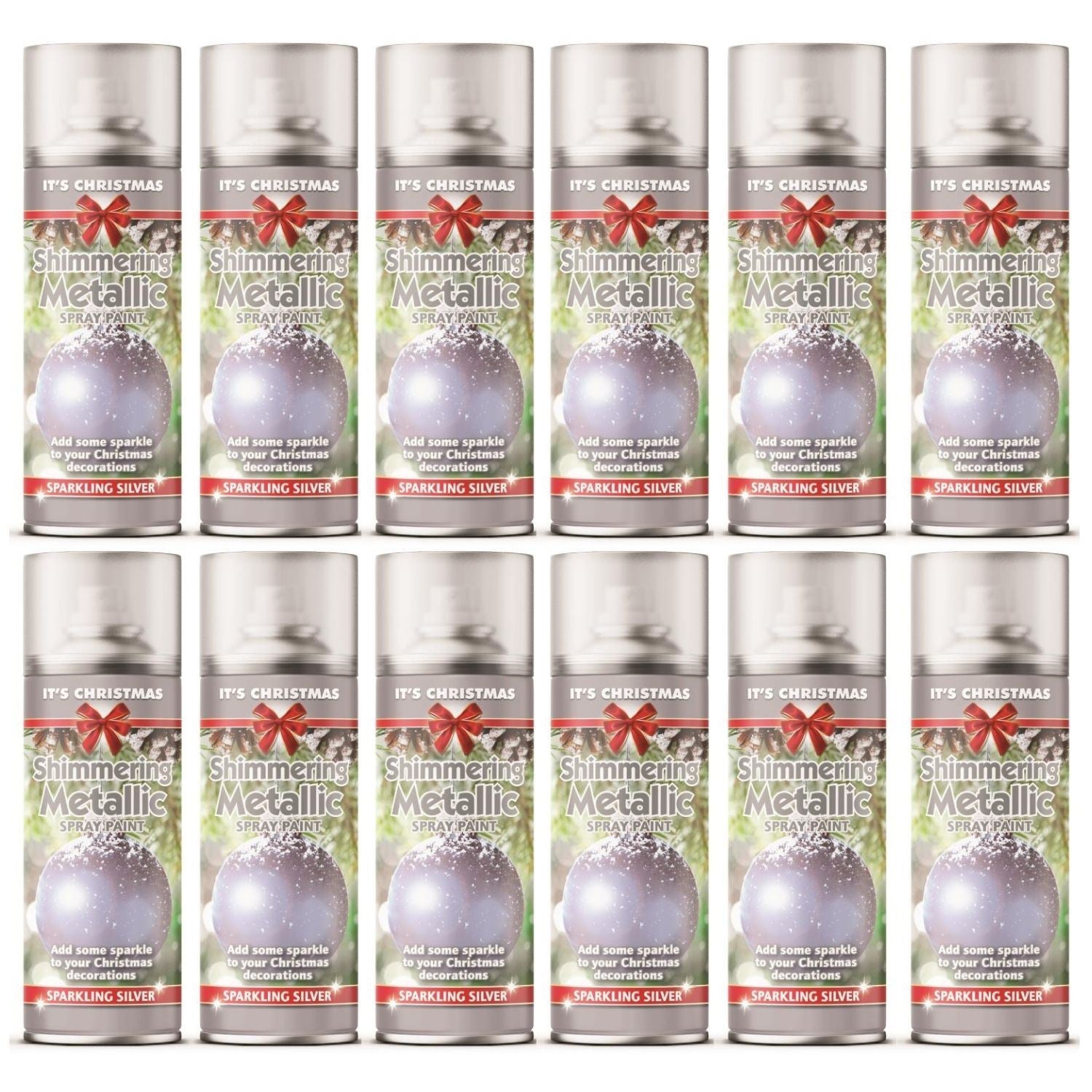 Rapide Shimmering Metallic Spray Paint in Sparkling Silver, ideal for paint with spray gun projects