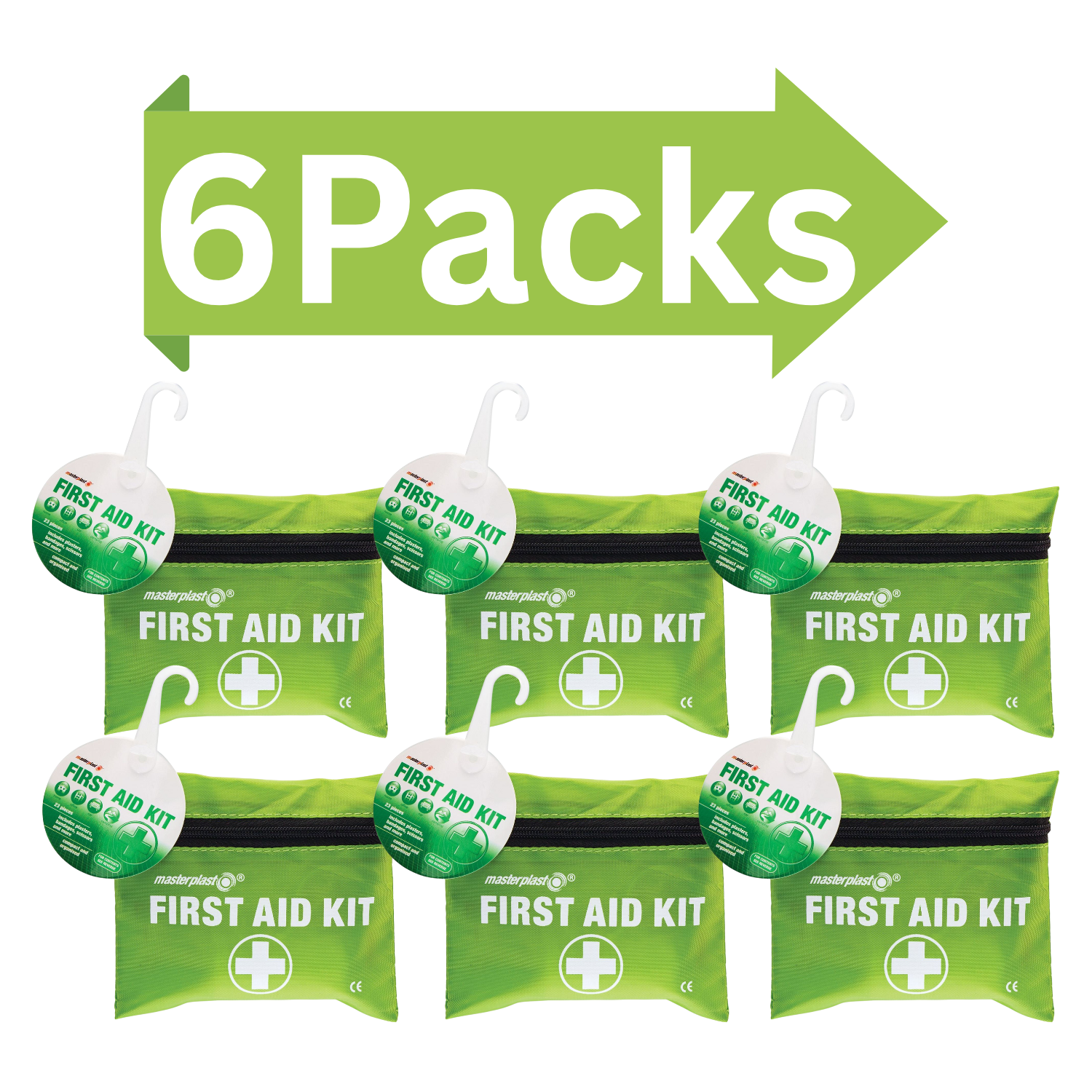 Mini first aid kit 6 pack ideal for travel and quick medical assistance in emergencies