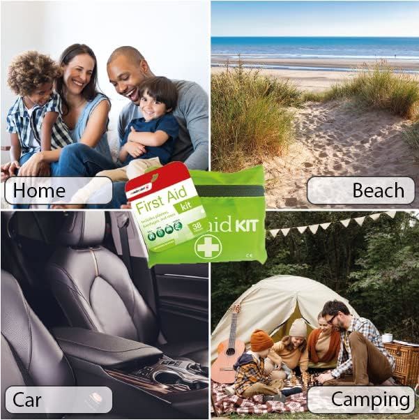 Mini first aid kit bulk featuring versatile use for home, beach, car, and camping adventures