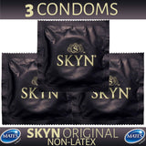 Mates Skyn Original non-latex condoms pack of three male condoms available as non-latex condoms online