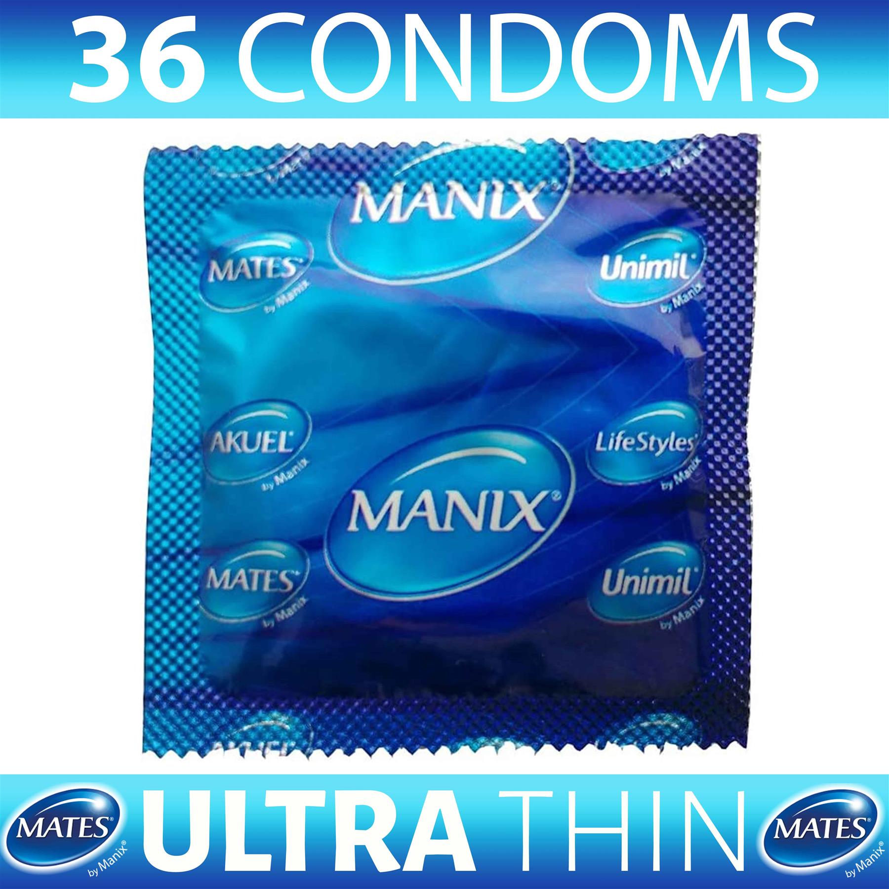 36X Mates Condoms Ultra Thin Male Condom