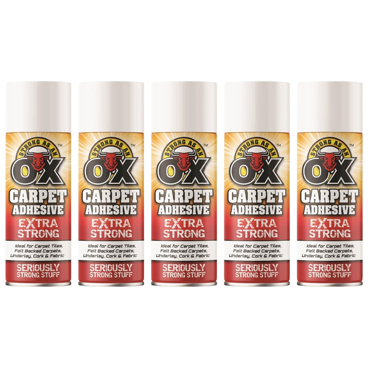 5X Strong As An Ox Carpet Adhesive Spray 500ml