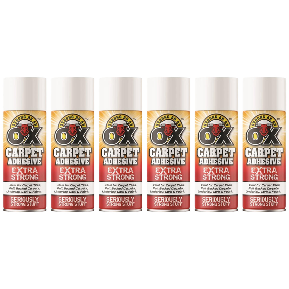 6X Strong As An Ox Carpet Adhesive Spray 500ml