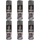 6X Paint Factory Paintgun Grey Metallic Spray Paint 400ml Spray Paint