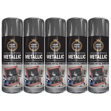 5X Paint Factory Paintgun Grey Metallic Spray Paint 400ml Spray Paint