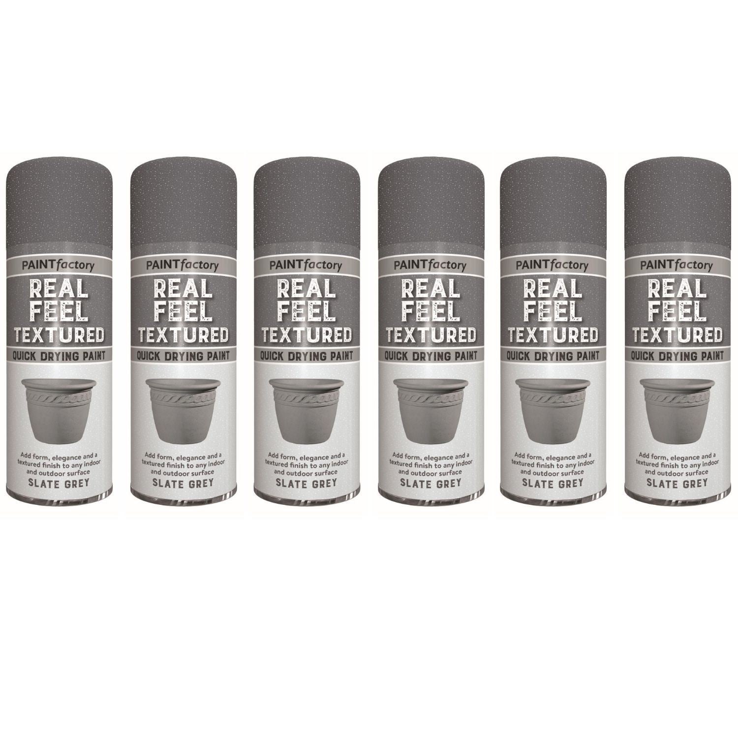 Paint Factory Real Feel Textured Spray Paint in Slate Grey for use with paint with spray gun