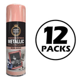 12X Paint Factory Rose Gold Metallic Spray Paint 400ml Spray Paint