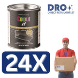300ml Black Matt Tin Paint by Paint Factory for all-purpose interior and exterior use