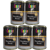 5X Paint Factory Blackboardpaint Factory Black Paint Tin 300ml Tin Paint