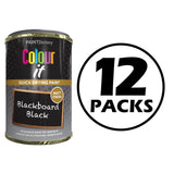 12X Paint Factory Blackboardpaint Factory Black Paint Tin 300ml Tin Paint