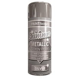 Paint Factory Shimmer Metallic Spray Paint in Silver, ideal for hobby and craft projects, available in bulk quantity discounted paints