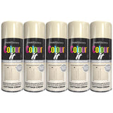 5X Paint Factory Cottage Cream Gloss Spray Paint 400ml Spray Paint