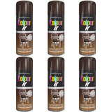 6X Paint Factory Espresso Brown Gloss Spray Paint 400ml Spray Paint