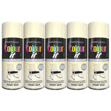 5X Paint Factory Ivory Silk Gloss Spray Paint 400ml Spray Paint