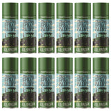 Pack of John Deere green tractor spray paint cans for easy application on farm equipment