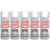 5X Paint Factory Tough Stuff Enamel White Gloss 400ml Spray Paint
